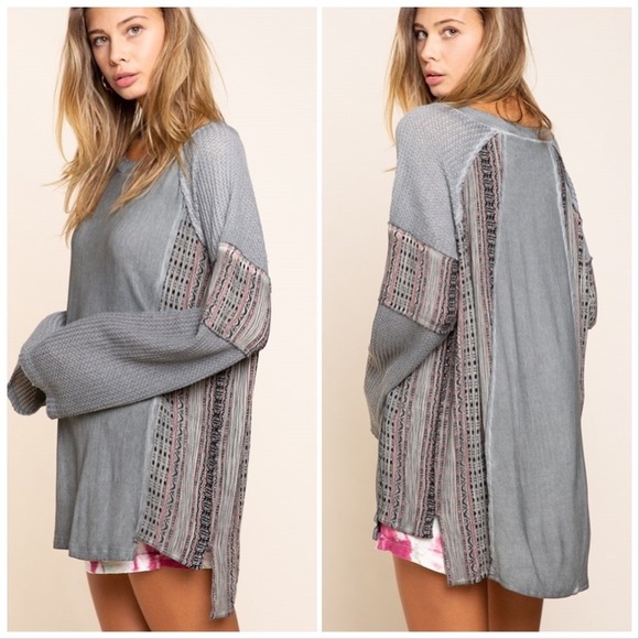 POL Mix It Up in Comfy Knits Top - Picture 6 of 15